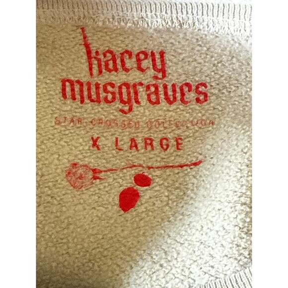 Kacey Musgraves Star-Crossed Unveiled Concert Tour Sweatshirt Unisex XL Tan - Picture 5 of 5